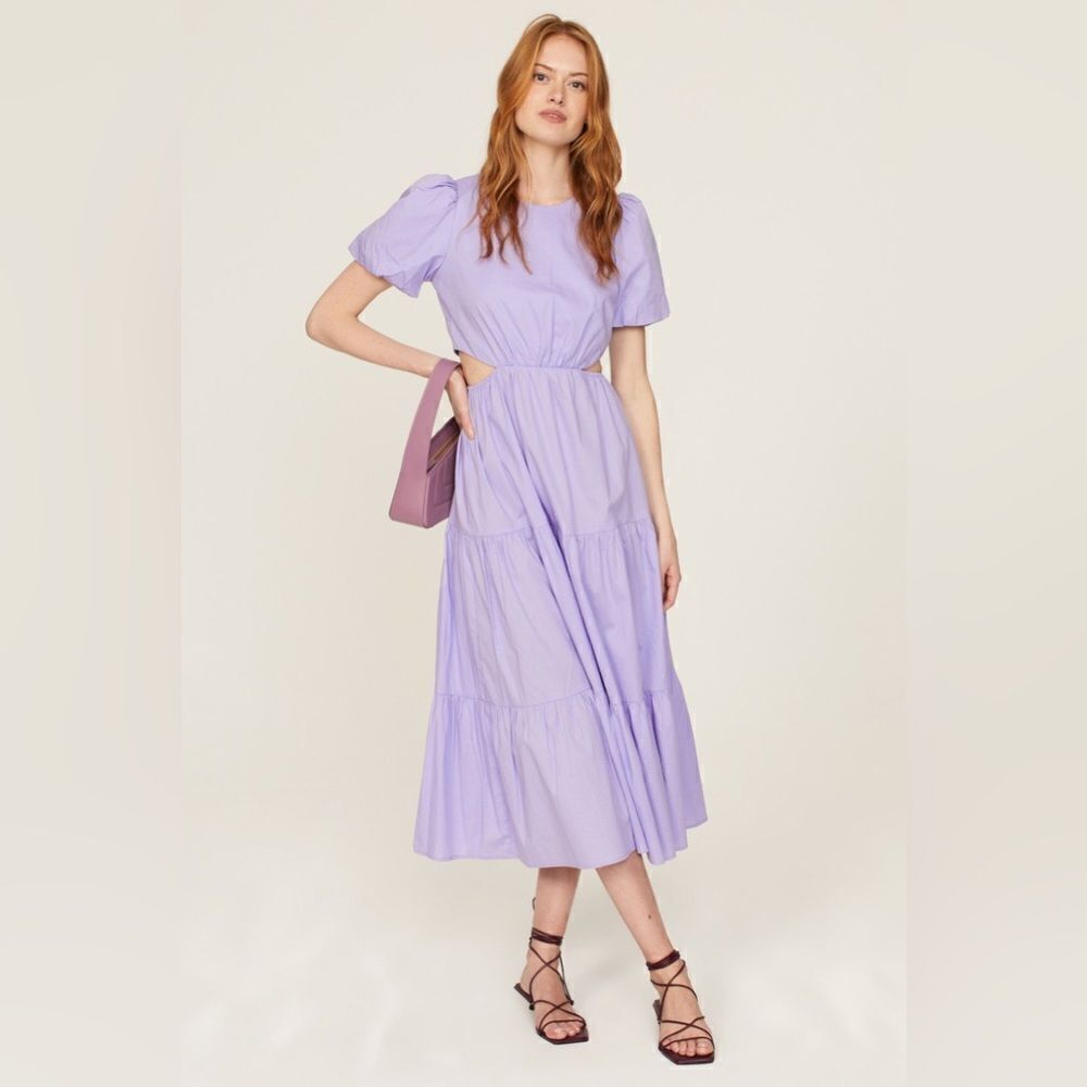 Peter Som Collective Cutout Midi Dress 🔵